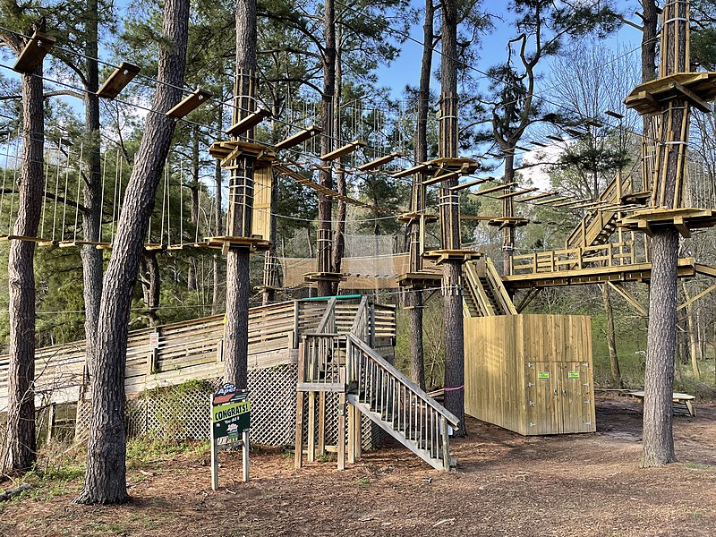 Go Ape Zipline and Obstacle Course
Wikimedia
Link: https://upload.wikimedia.org/wikipedia/commons/thumb/8/87/GoApeZipline.jpg/800px-GoApeZipline.jpg