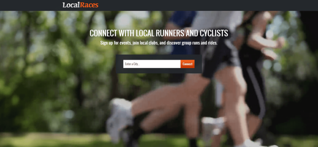 Homepage of Local Races
Link: https://localraces.com/