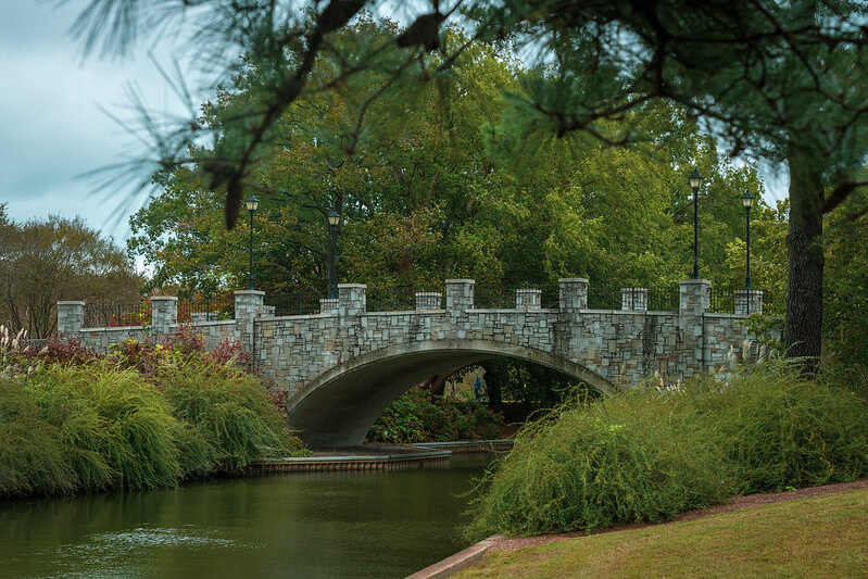 River Side View of Norfolk Botanical Garden Bridge / Flickr / Puddin Tain
Link: https://flic.kr/p/2bmzt7u